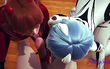 JAV Unleashed: Evangelion Hentai 3D - Threesome Heaven with Shinji s Hard Dick and Sweet Pussy!