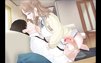 Luscious Japanese Riding Double Creampie ⁛ Animation 3D