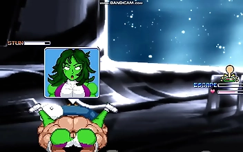 JAV HD China Sensation - Brian vs She-Hulk: Battle of the Fittest! Enchantress MILF Makes Him Her Sex Slave