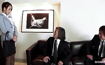 Experience the Ultimate JAV Fantasy with a Sexy Office Girl and Two Hot Guys