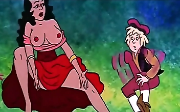Mature Women Crave Young Cocks: Watch Vintage Porn Cartoon with Gargantuan Teenage Shafts Vibrating the Older Pussies!