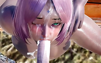 Sakura's Luscious Body Takes on Two in Hot Threesome Hentai