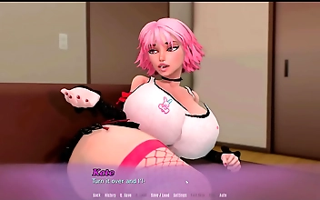 Sultry Summer Wishes: Peeping Tom Hentai Game PornPlay Ep1 with Nude Stepmom in the Bathroom